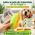 Cepillo Vapor Removedor de Pelo para Mascotas 3 en 1 | Perros y Gatos