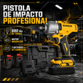 Pistola de Impacto Inalámbrica 128V Brushless | 680Nm de Potencia + Kit Profesional