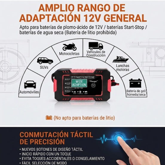 Reparador Inteligente de Baterías 12V Pro™